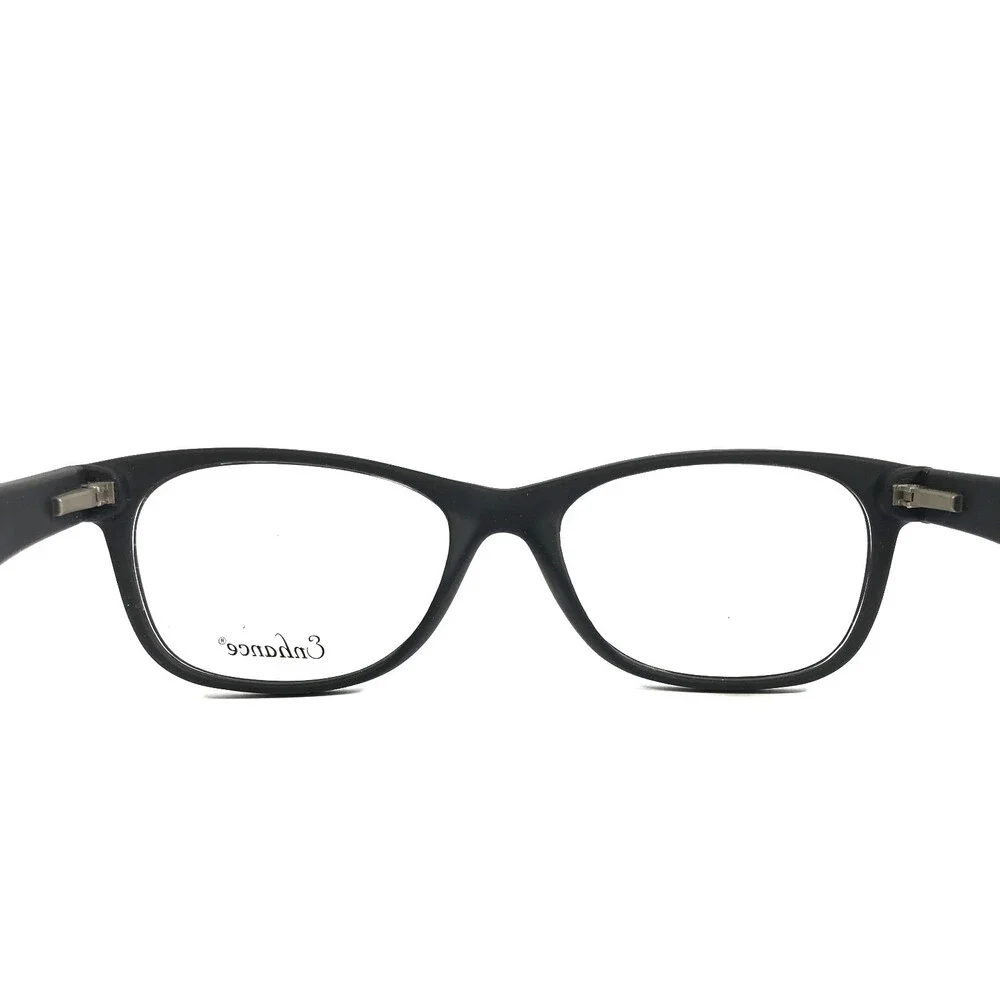 Enhance Eyeglasses Frames 3966 MATT BLACK Matte Black Rectangle 52-18-145